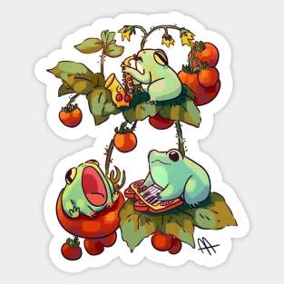 Frog Band Sticker